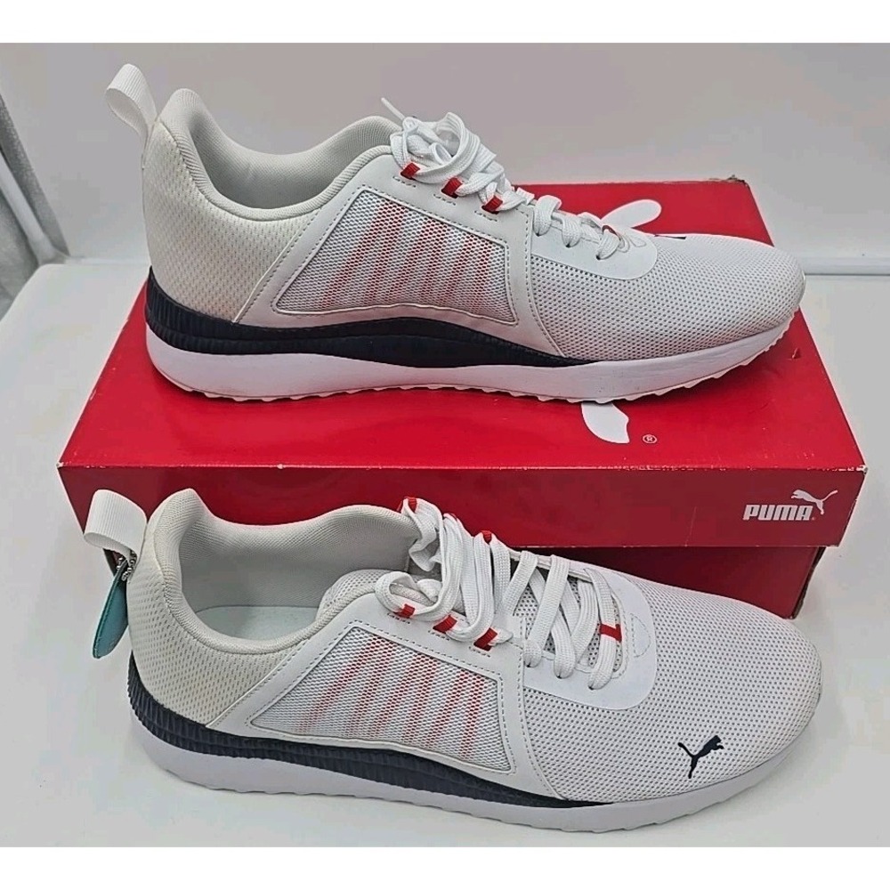 Puma Pacer Net‎ Cage Soft Foam Sneakers - White 13 Active Mens Outdoors Running